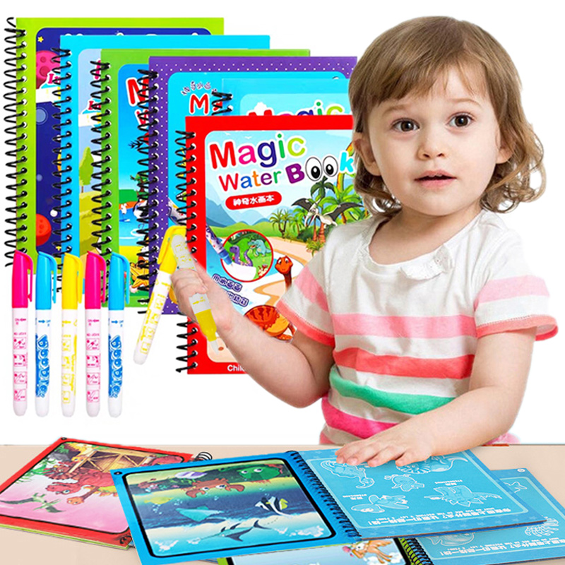 Reusable Water Magic Coloring Book - Montessori Speelgoed Herbruikbaar Kleurboek Magisch Water