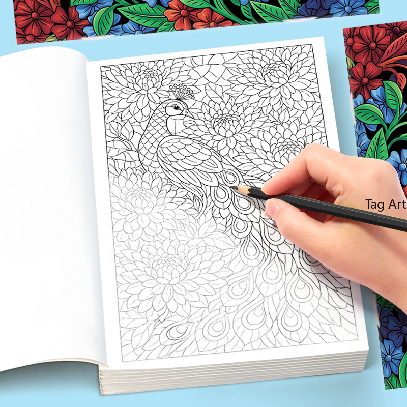Adult Coloring Book Stress Relief - Meditatie voor volwassenen, stressverlichting, angstverlichting, kleurboek