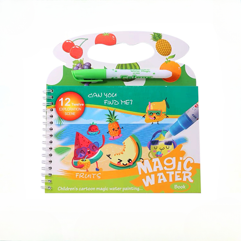 Reusable Water Magic Coloring Book - Magisch waterschilderboek voor kinderen, herbruikbaar graffiti-kleurpuzzelspeelgoed