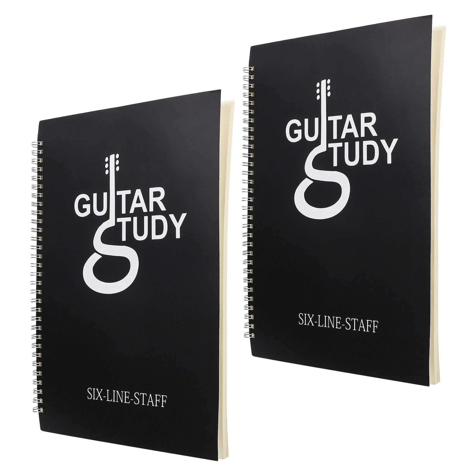 Blank Sheet Music Notebook - 2 stuks gitaarmanuscriptenboekje, 6-snarige blanco bladmuziekpapier,