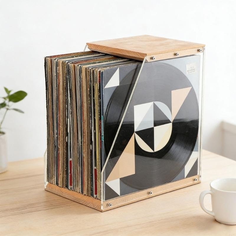 Magazines - Stijlvolle opbergkoffer hout en acryl, perfect