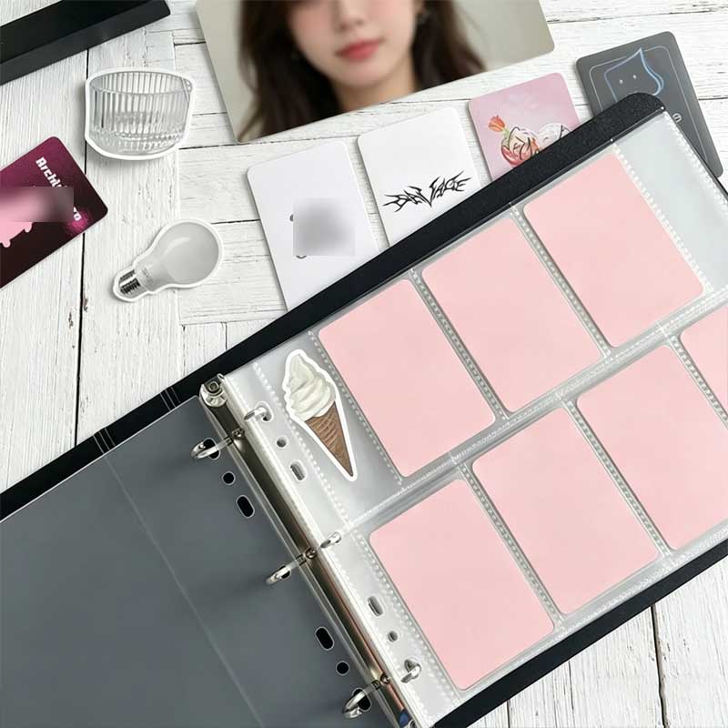 Kpop Photo Card Binder 3 Inch - 7 8-delige brede A5 D-ringmap fotokaarthouder