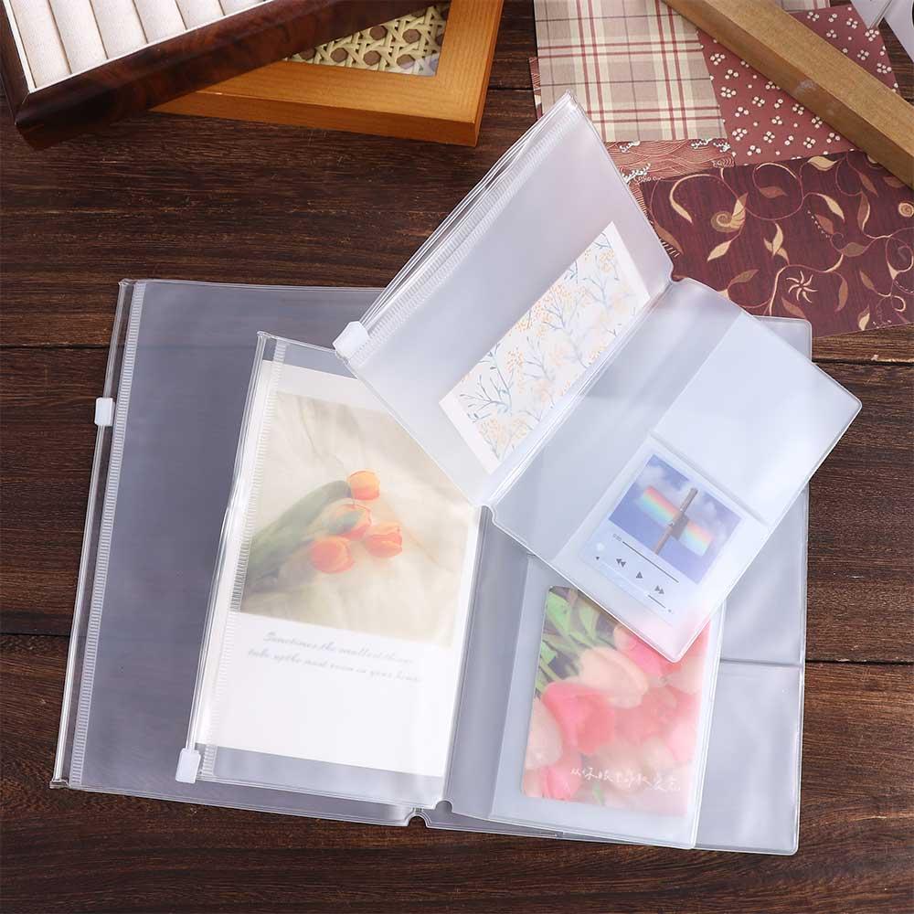 Vintage Leather Journal Notebook - Pvc Rits Tas Voor Midori Reizigers
