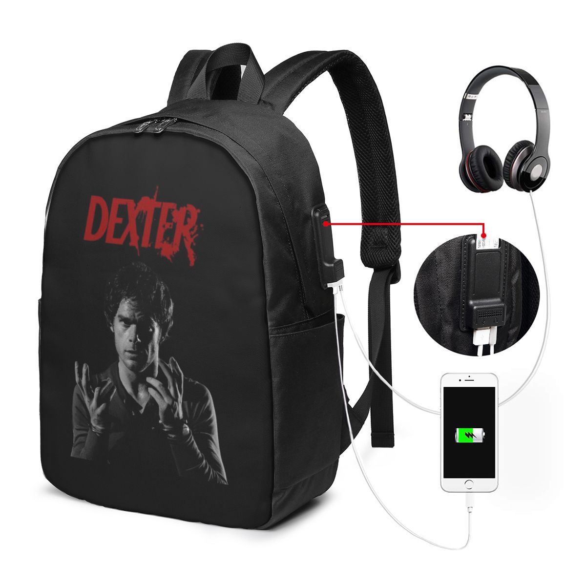 Movies - Movie Dexter Morgan Rugzak Reisnotebooktas Computer