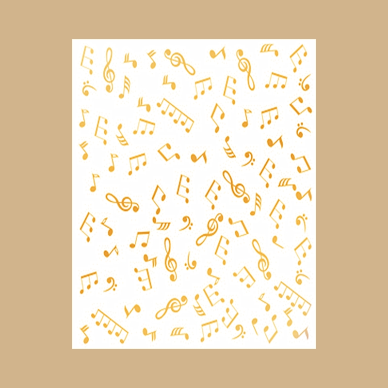 Blank Sheet Music Notebook - Hot Foil Plaat Vloeiende Notities Muziek