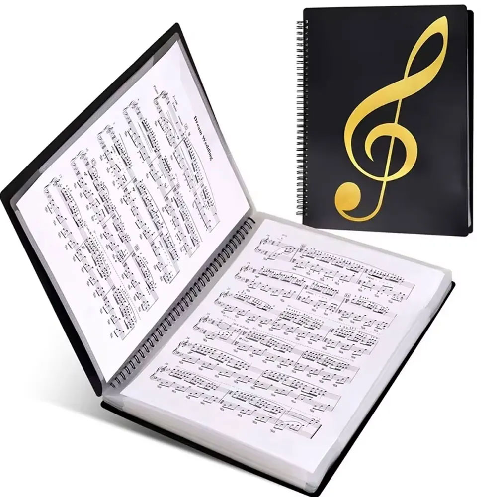 Blank Sheet Music Notebook - Flexibele 40-pagina's pianomuziek partituurmap A4 muziekboek