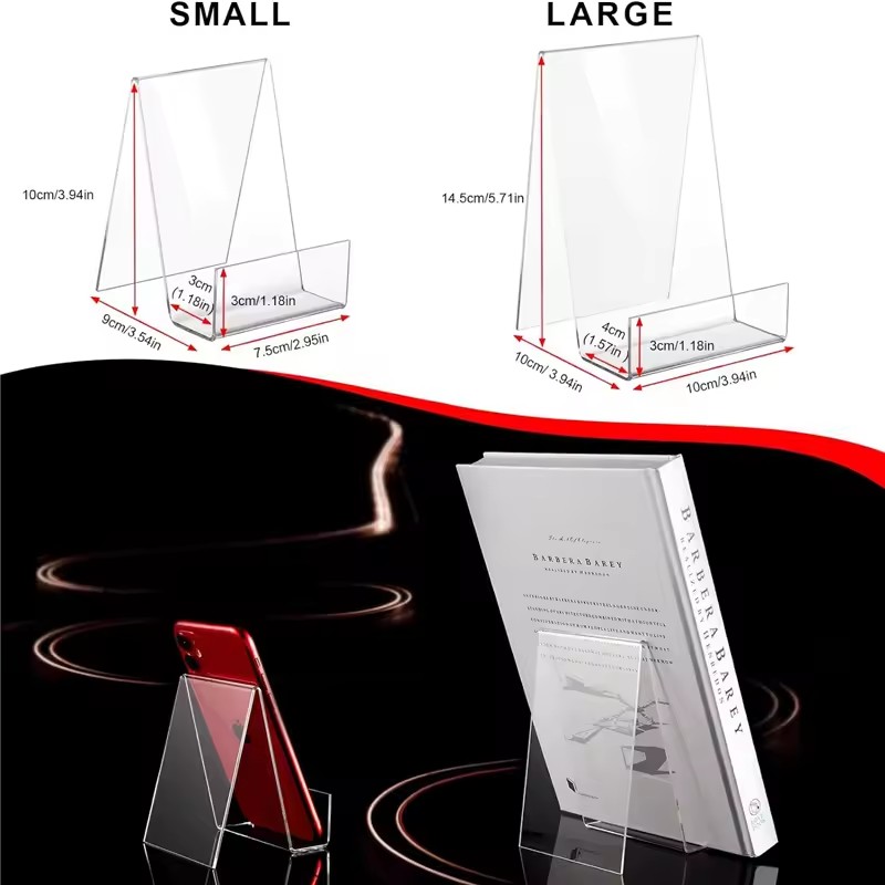 4 stks Acryl Boek Stand Boek H - Clear Acrylic Book Stand Holder recensie en prijs