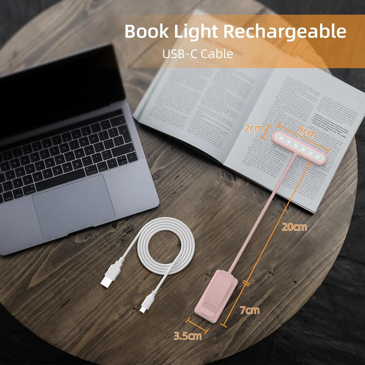 Leeslamp Boekklem Zwart/Wit/Ro - Books recensie en prijs