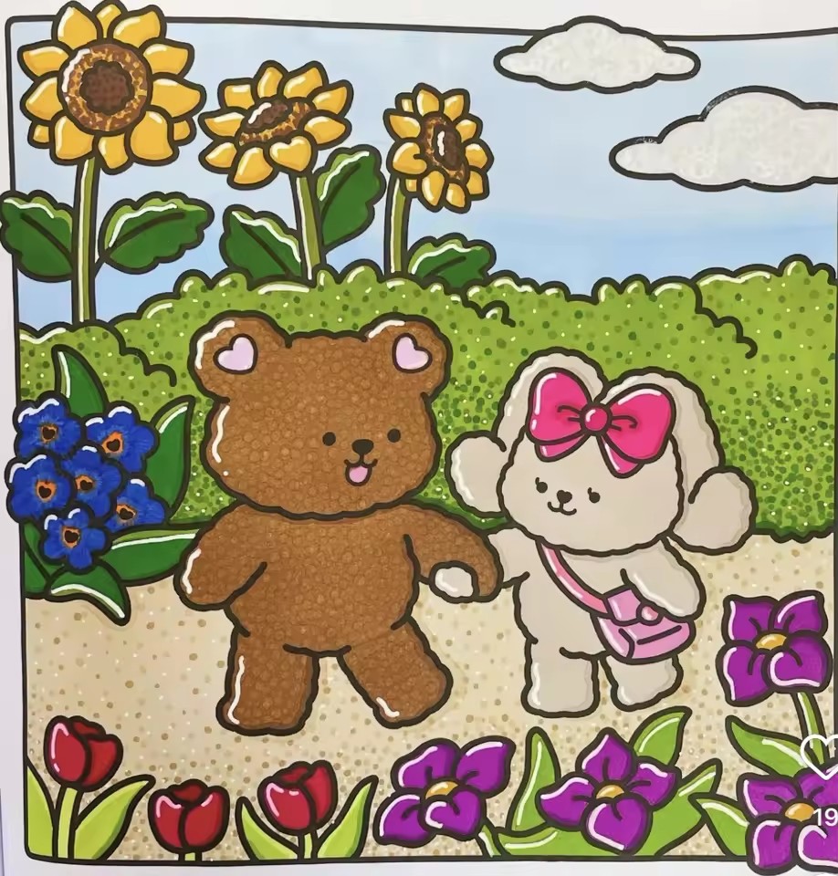 FUZZY IN LOVE Vet-gemakkelijke - Adult Coloring Book Stress Relief recensie en prijs