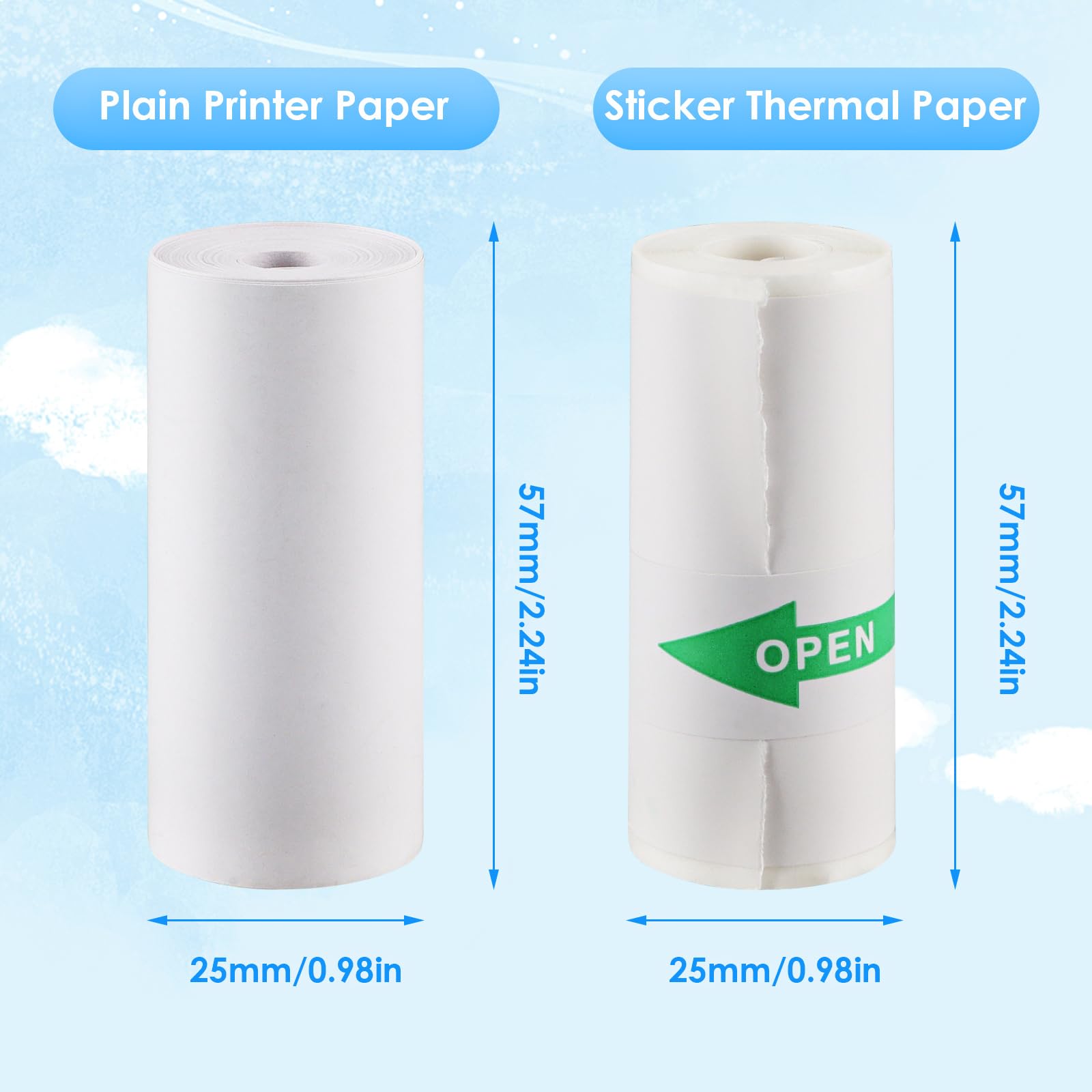 10 rollen thermisch inktloos p - Mini Pocket Thermal Printer Paper Roll recensie en prijs