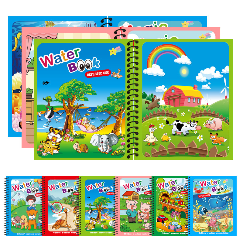 Montessori Speelgoed Herbruikb - Reusable Water Magic Coloring Book recensie en prijs