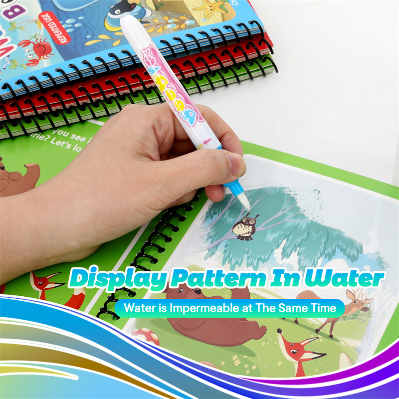 Montessori Speelgoed Herbruikb - Reusable Water Magic Coloring Book recensie en prijs