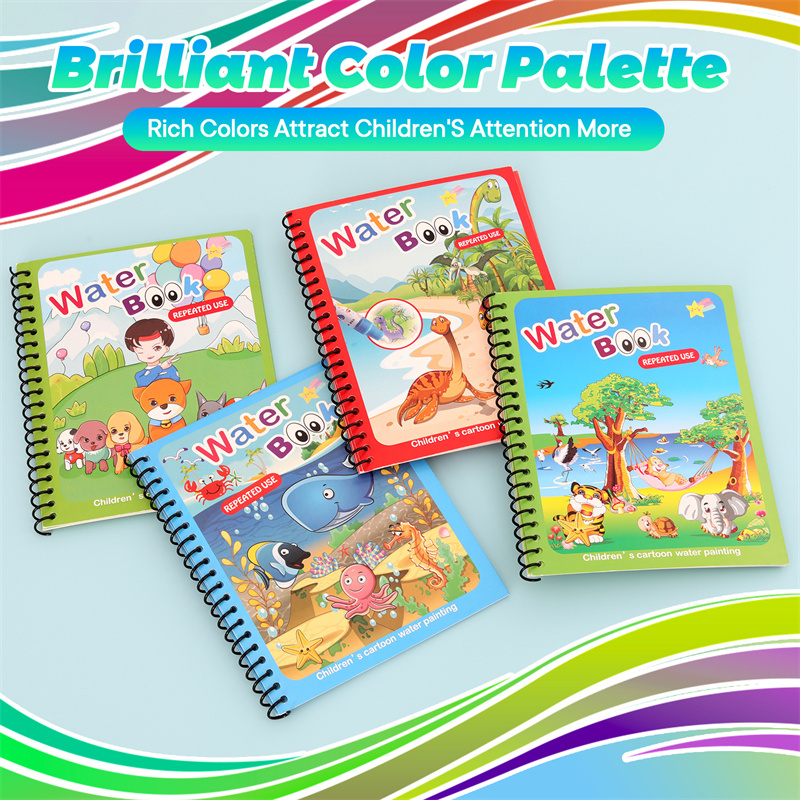 Montessori Speelgoed Herbruikb - Reusable Water Magic Coloring Book recensie en prijs