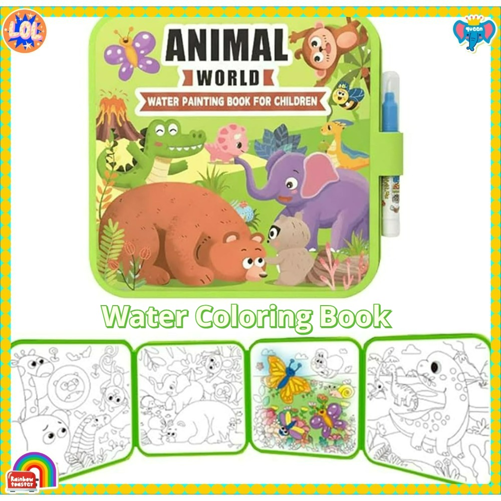 Magische waterkleurboekset met - Reusable Water Magic Coloring Book recensie en prijs