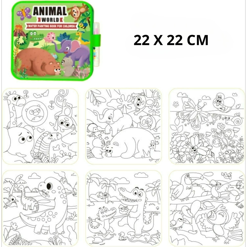 Magische waterkleurboekset met - Reusable Water Magic Coloring Book recensie en prijs