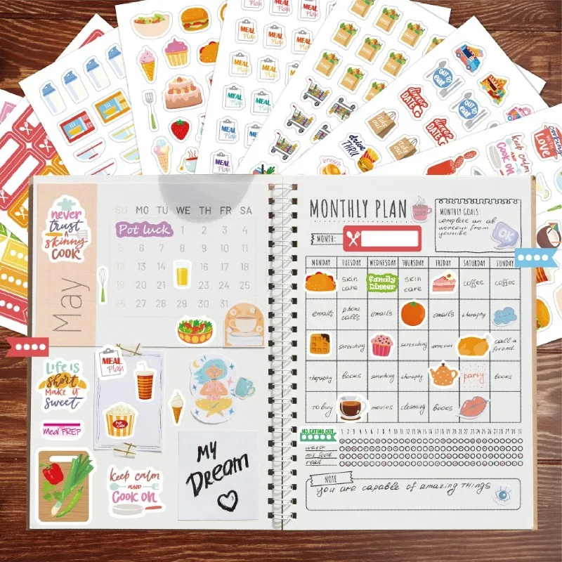Voedselplanningsstickers Brief - Stationery Books recensie en prijs