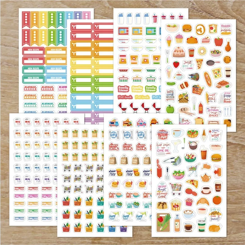 Voedselplanningsstickers Brief - Stationery Books recensie en prijs