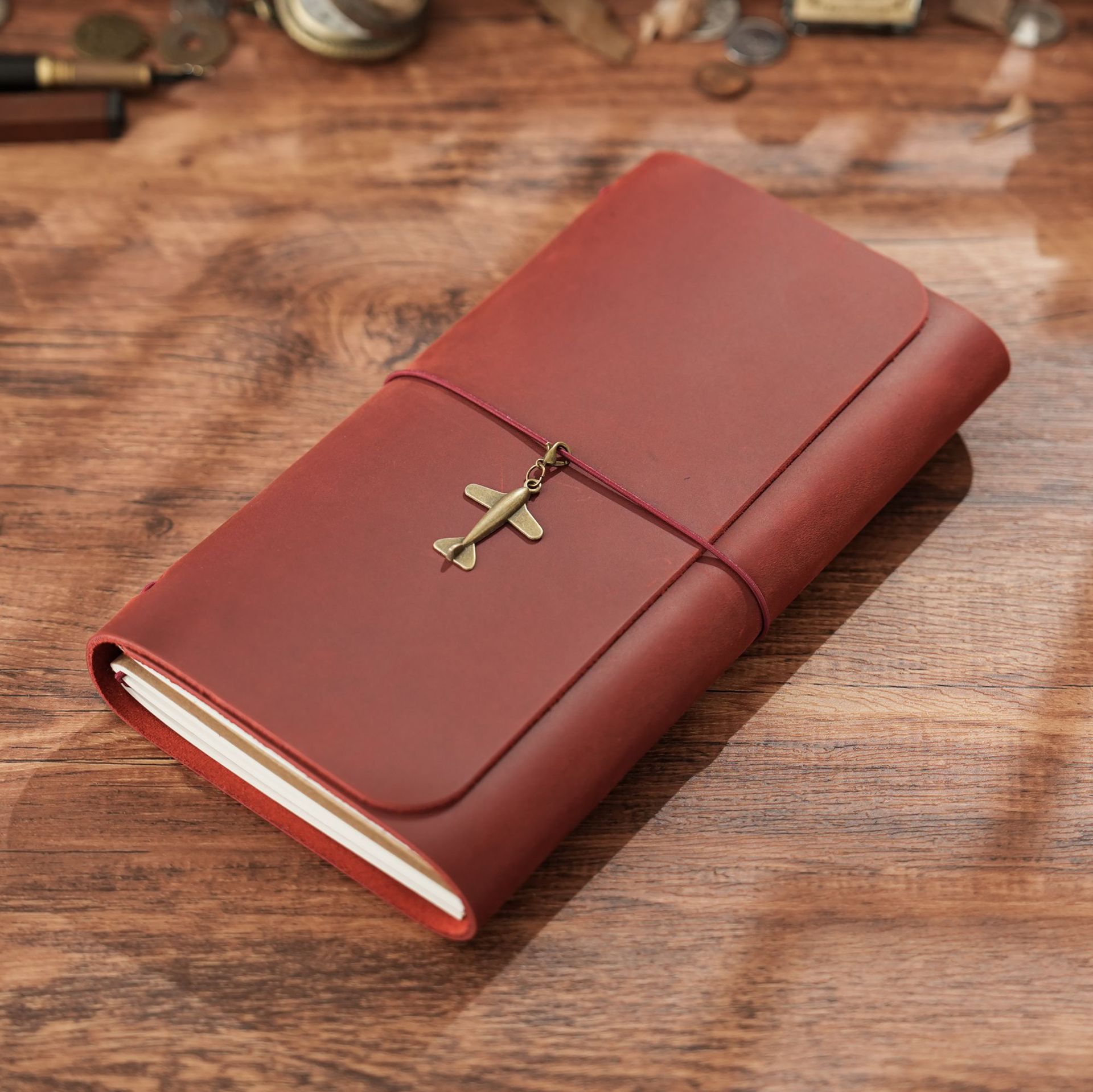 Nieuwe collectie Triple Fold T - Vintage Leather Journal Notebook recensie en prijs