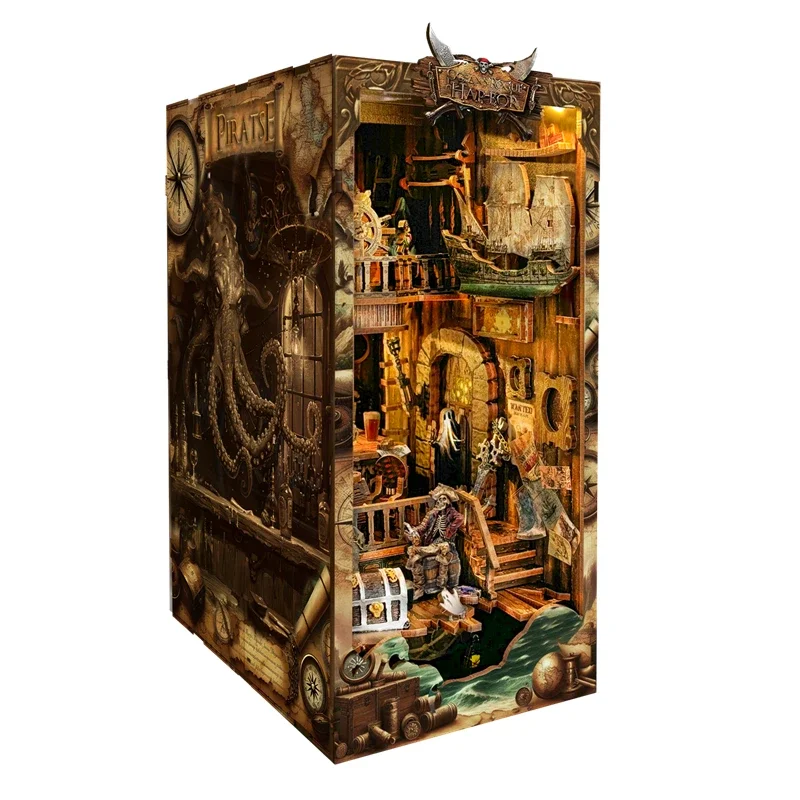 Miniatuur DIY Houten Nieuwe We - Diy Wooden Book Nook Kit Shelf Insert recensie en prijs