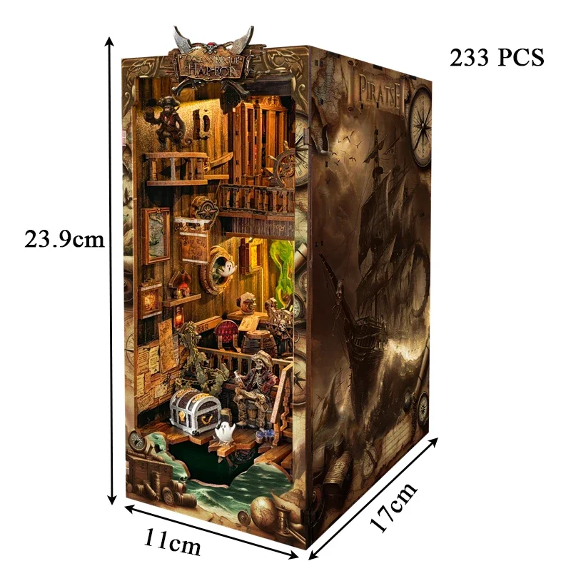 Miniatuur DIY Houten Nieuwe We - Diy Wooden Book Nook Kit Shelf Insert recensie en prijs