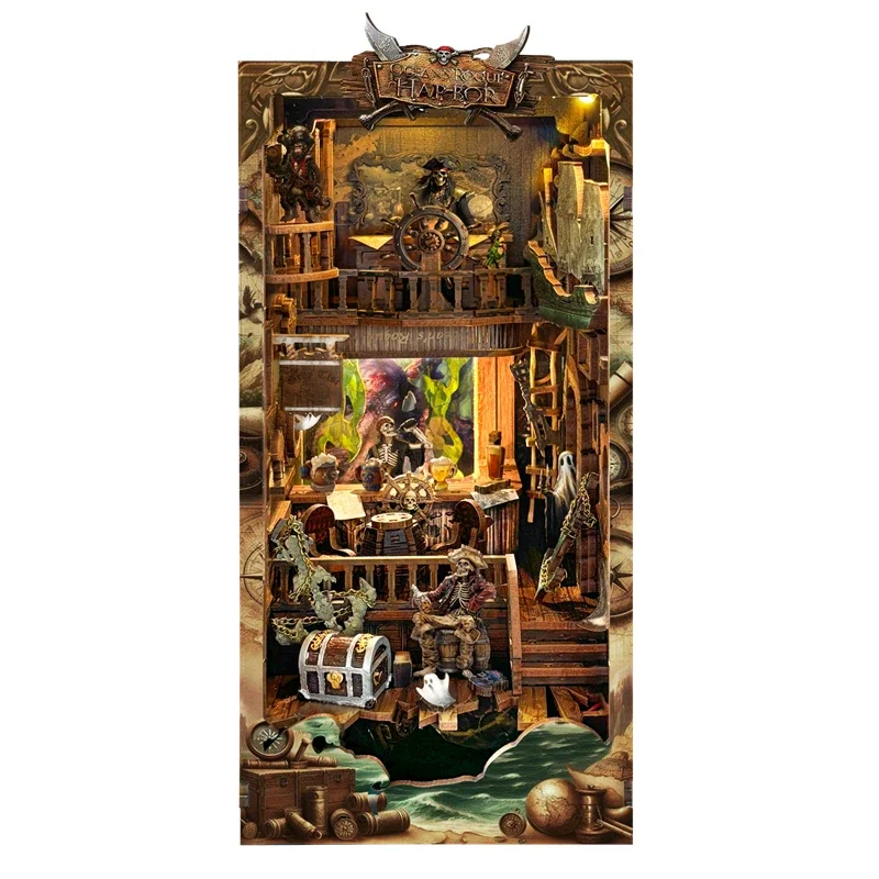 Miniatuur DIY Houten Nieuwe We - Diy Wooden Book Nook Kit Shelf Insert recensie en prijs