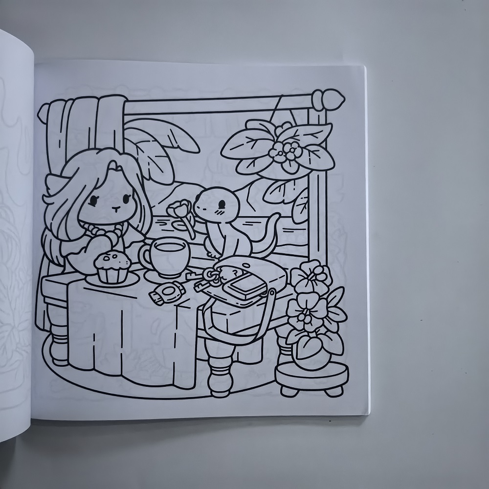 Gezellig Nawaii schattig kleur - Adult Coloring Book Stress Relief recensie en prijs