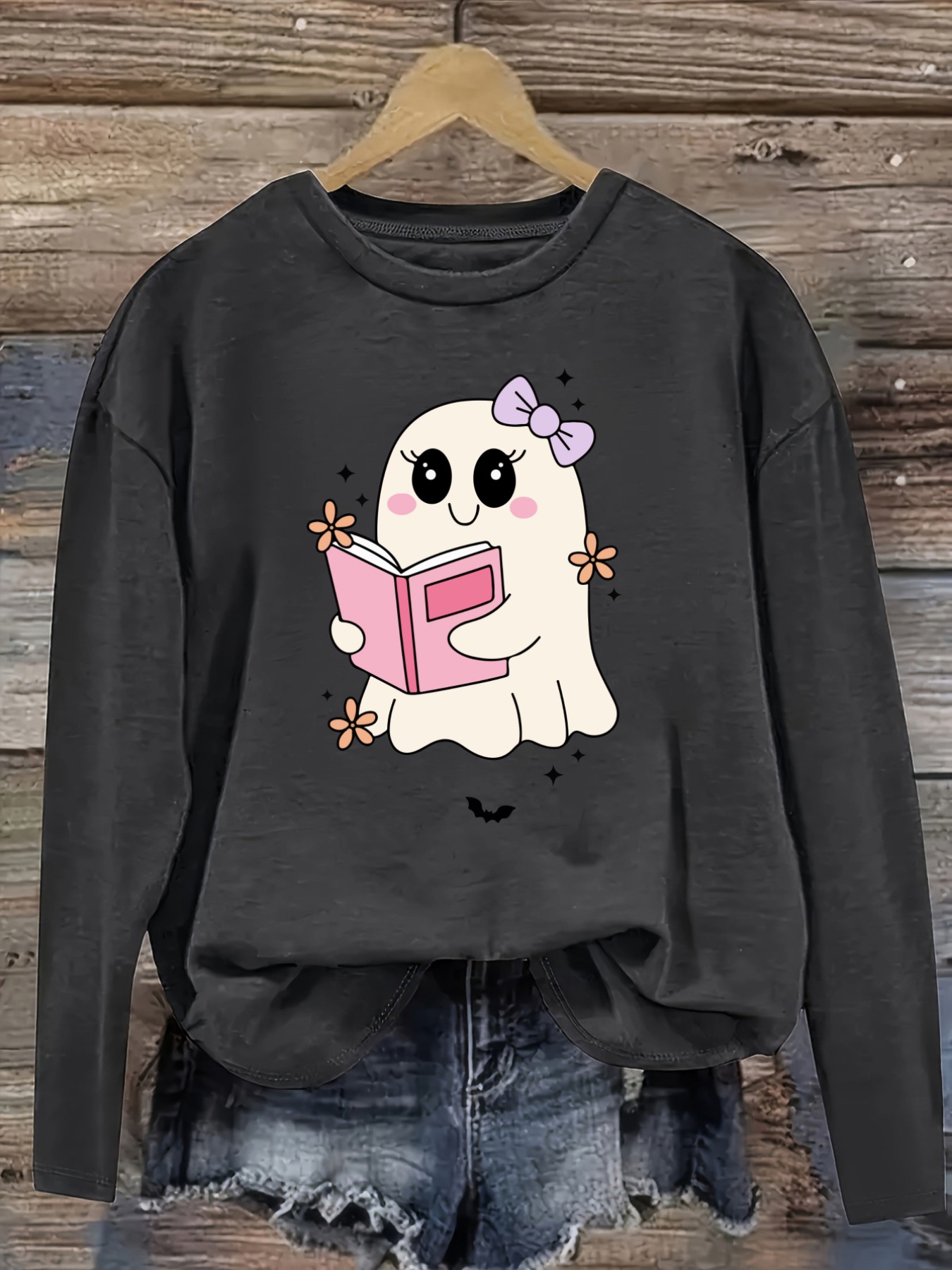 Dames Casual T-shirt met lange - Books recensie en prijs