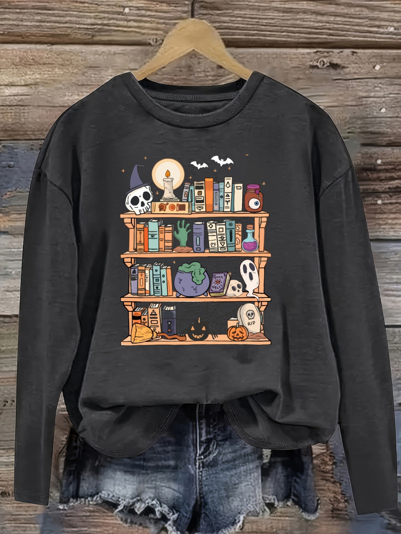 Dames Casual T-shirt met lange - Books recensie en prijs