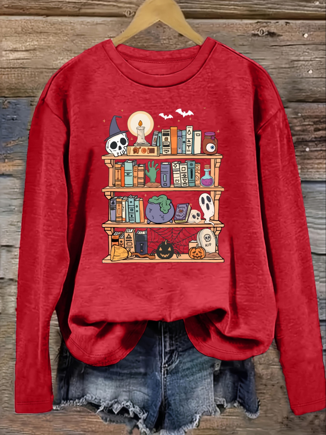 Dames Casual T-shirt met lange - Books recensie en prijs
