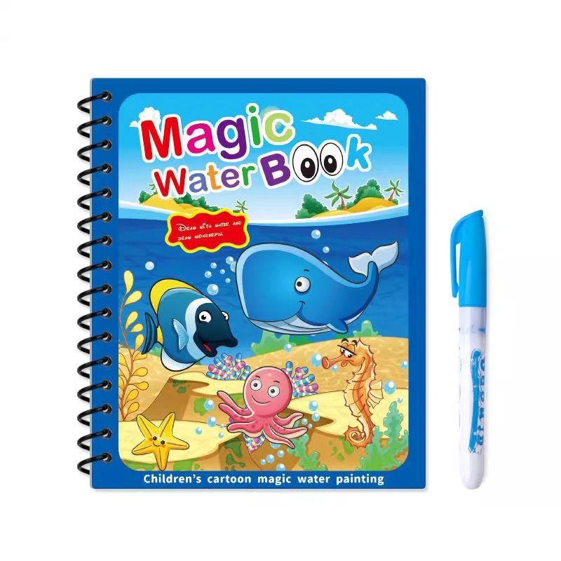 Magisch waterboek met pen Teke - Reusable Water Magic Coloring Book recensie en prijs