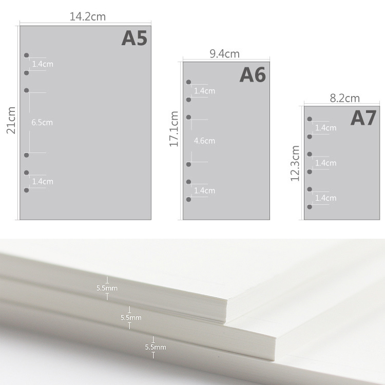 A5 A6A7 45 Vellen Losbladig No - A5 Spiral Dotted Grid Notebook recensie en prijs