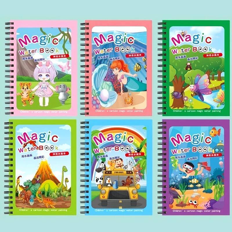 Magisch boek Watertekening Mon - Reusable Water Magic Coloring Book recensie en prijs