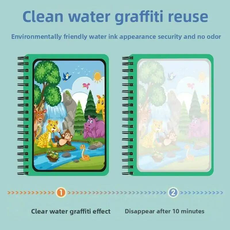 Magisch boek Watertekening Mon - Reusable Water Magic Coloring Book recensie en prijs