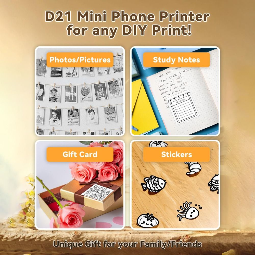 Mini-stickerprinter Inktloos a - Mini Pocket Thermal Printer Paper Roll recensie en prijs