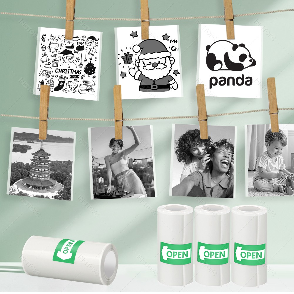 Afdrukbaar zelfklevend papier  - Mini Pocket Thermal Printer Paper Roll recensie en prijs