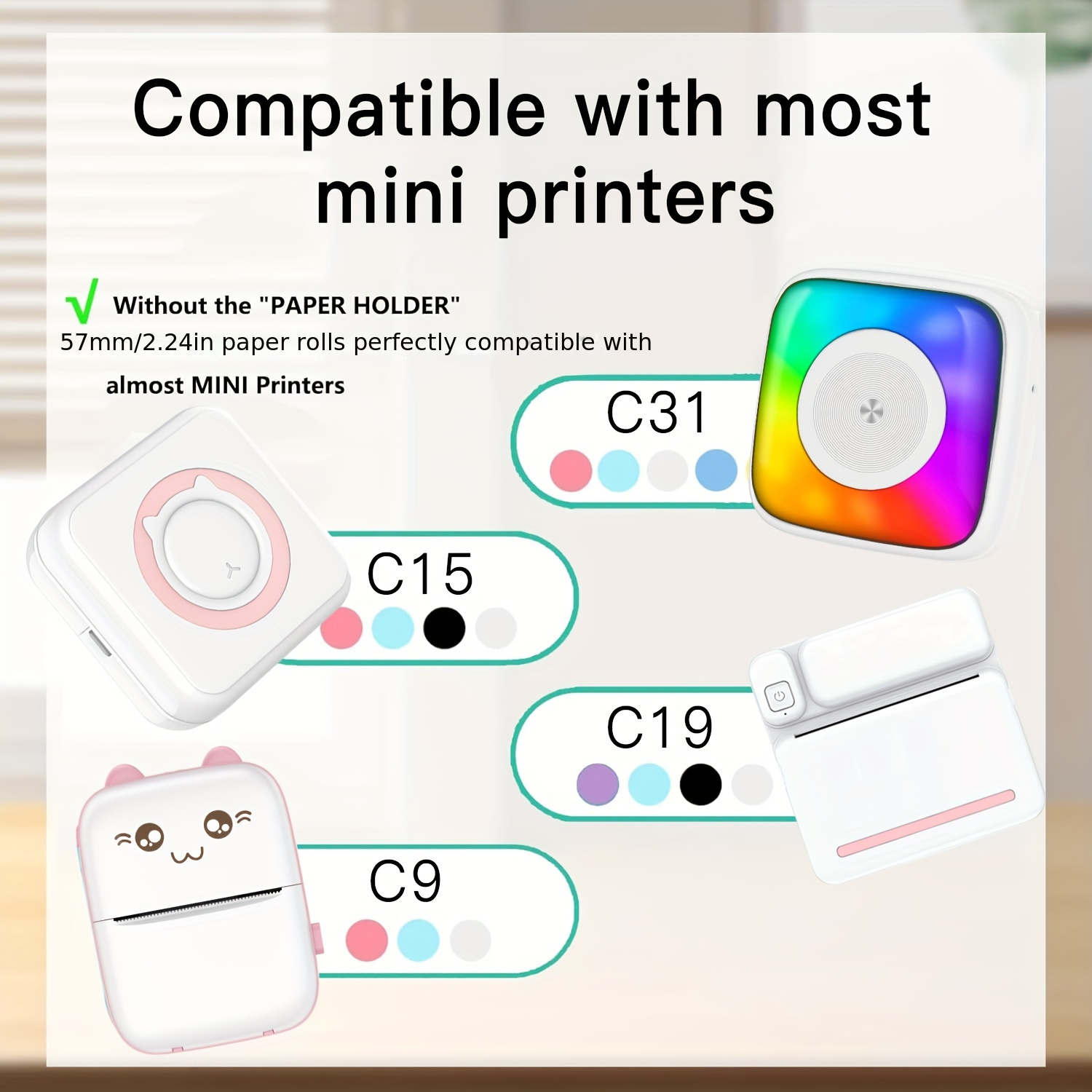 2/4/8 rollen helder zelfkleven - Mini Pocket Thermal Printer Paper Roll recensie en prijs