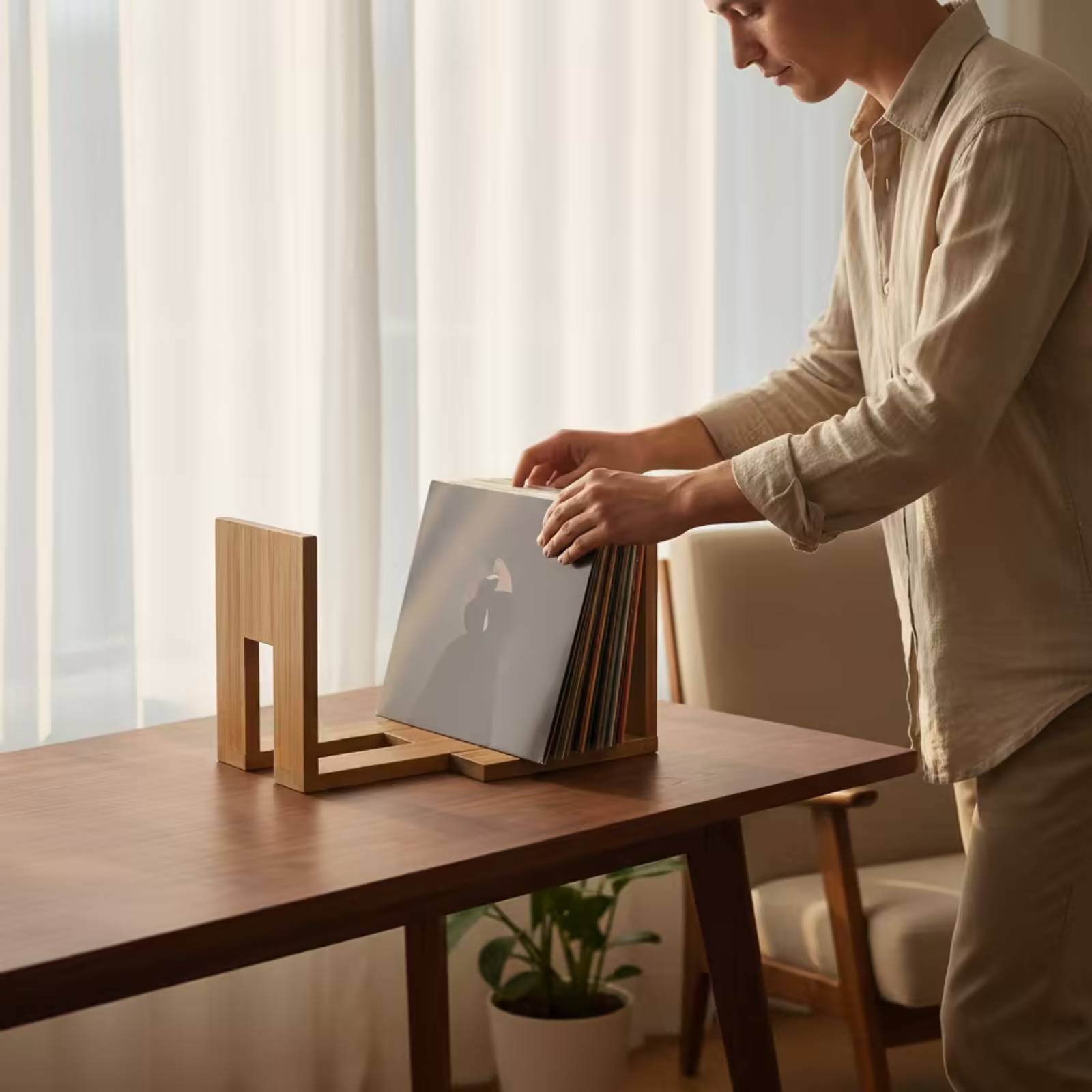 Verstelbare vinyl-albumhouder  - Magazines recensie en prijs