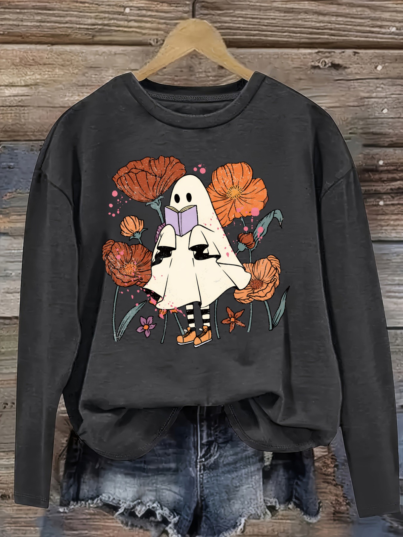 Dames Casual T-shirt met lange - Books recensie en prijs
